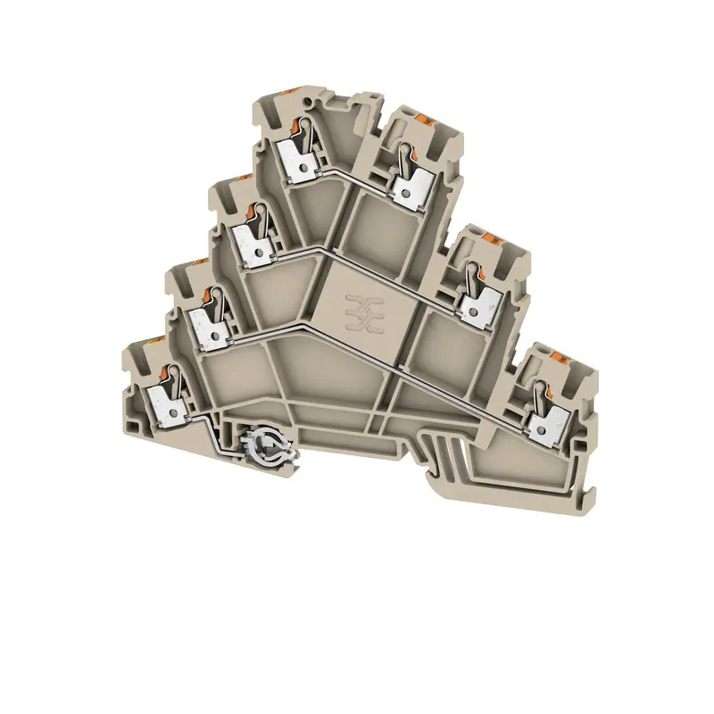 Produktfoto 1 von Weidmüller AMC Motoranschlussklemme 3 Dunkelbeige, 2.5 mm², 690 V Einsteck-Anschluss IECEx/ATEX