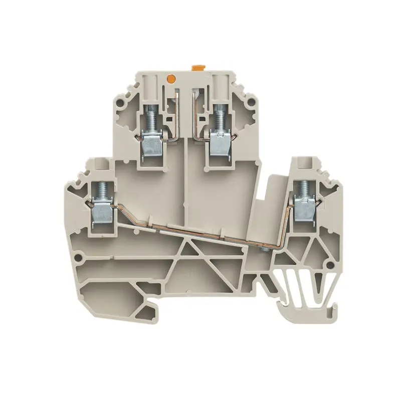 Produktfoto 1 von Weidmüller WDK Prüftrennklemmenblock 2 Dunkelbeige, 2.5 mm², 500 V Schraubbefestigung IECEx/ATEX