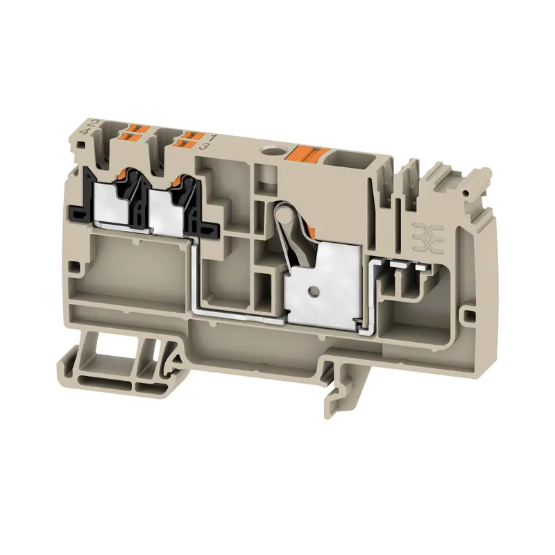 Produktfoto 1 von Weidmüller AAP Verteilereinheit 1 Dunkelbeige, 10 mm², 800 V Einsteck-Anschluss IECEx/ATEX