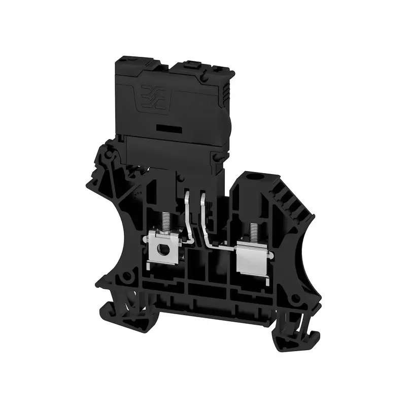 Produktfoto 1 von Weidmüller WFS Abgesicherter Anschlussklemmenblock 1 Schwarz, 4 mm², 400 V Schraubbefestigung Abgesichert IECEx/ATEX