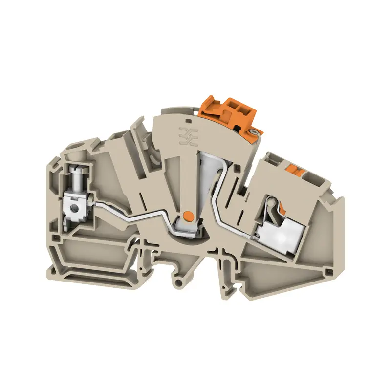 Weidmüller HTTB Prüftrennklemmenblock 1 Dunkelbeige, 6 mm², 500 V Schraubbefestigung IECEx/ATEX