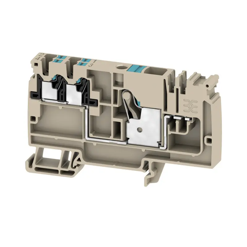 Produktfoto 1 von Weidmüller AAP Verteilereinheit 1 Dunkelbeige, 10 mm², 800 V Einsteck-Anschluss IECEx/ATEX