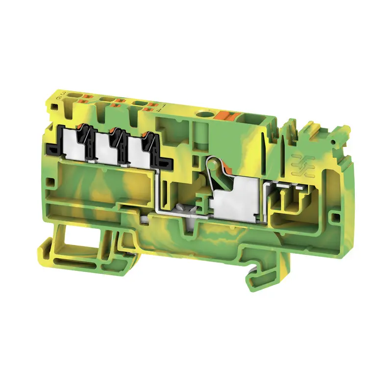 Produktfoto 1 von Weidmüller AAP Verteilereinheit 1 Grün, Gelb, 6 mm², 500 V Einsteck-Anschluss IECEx/ATEX