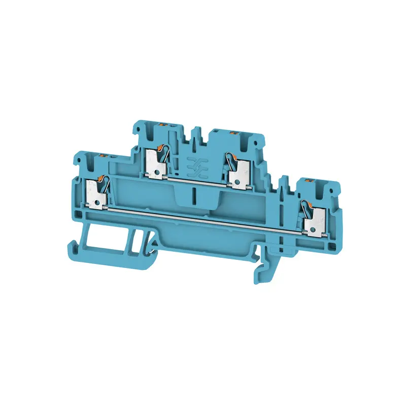 Produktfoto 1 von Weidmüller A2T Mehrstufiger Anschlussklemmenblock 2 Blau, 1.5 mm², 500 V Einsteck-Anschluss IECEx/ATEX