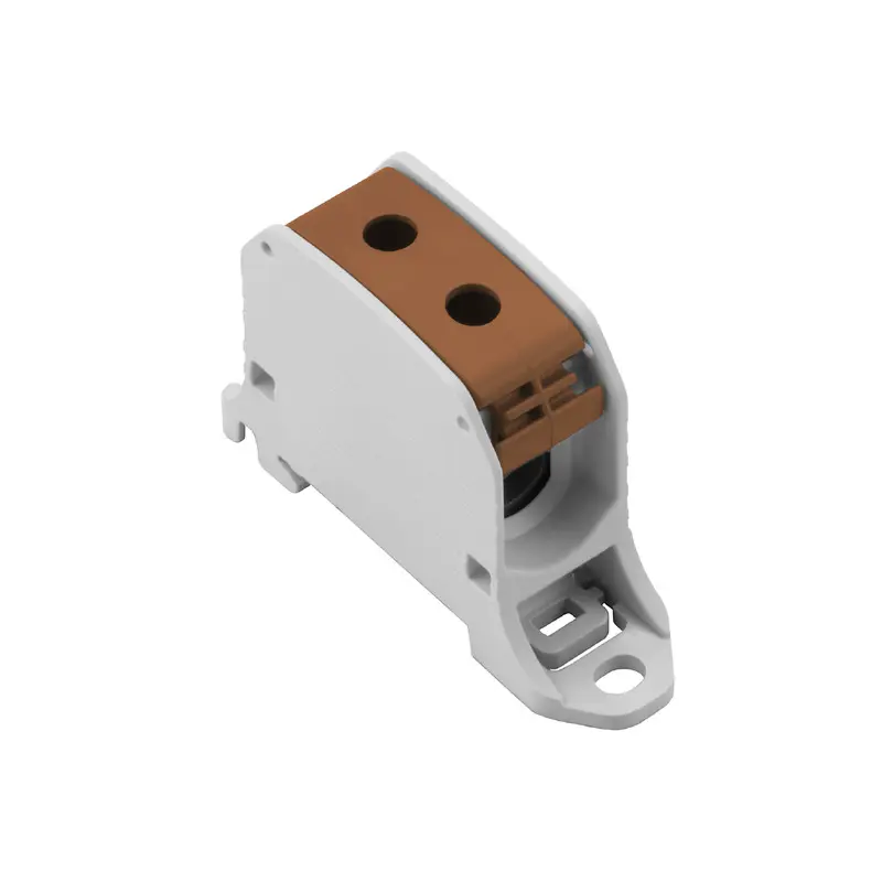 Produktfoto 1 von Weidmüller WPD Verteilereinheit 1 Braun, 50 mm², 1000 V Schraubbefestigung IECEx/ATEX