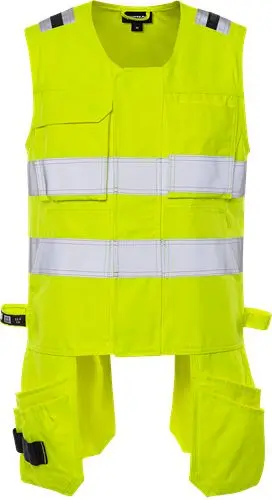 Produktfoto 1 von Fristads F58 Unisex Wasserabweisend, Ölabweisend, Schmutzabweisend Weste Größe L Weste Gelb