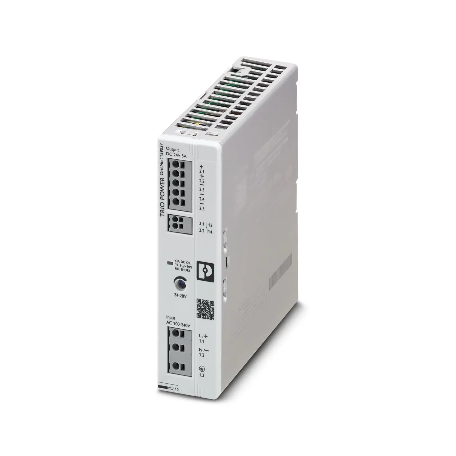Produktfoto 1 von Phoenix Contact TRIO3-PS/1AC/24DC/5 DIN-Schienen Netzteil 24V / 5A 480W 240V