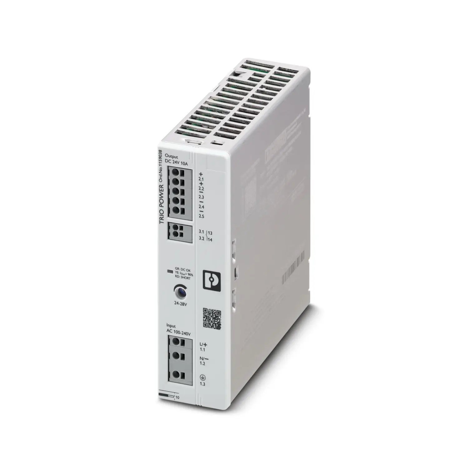 Produktfoto 1 von Phoenix Contact TRIO3-PS/1AC/24DC/10 DIN-Schienen Netzteil 24V / 10A 240W 240V