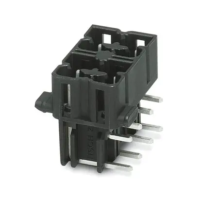 Produktfoto 1 von Phoenix Contact 5-2U/ 8 9005, HSCH 2 Leiterplatten-Stiftleiste Gerade, 8-polig / 2-reihig, Raster 5mm, Ummantelt