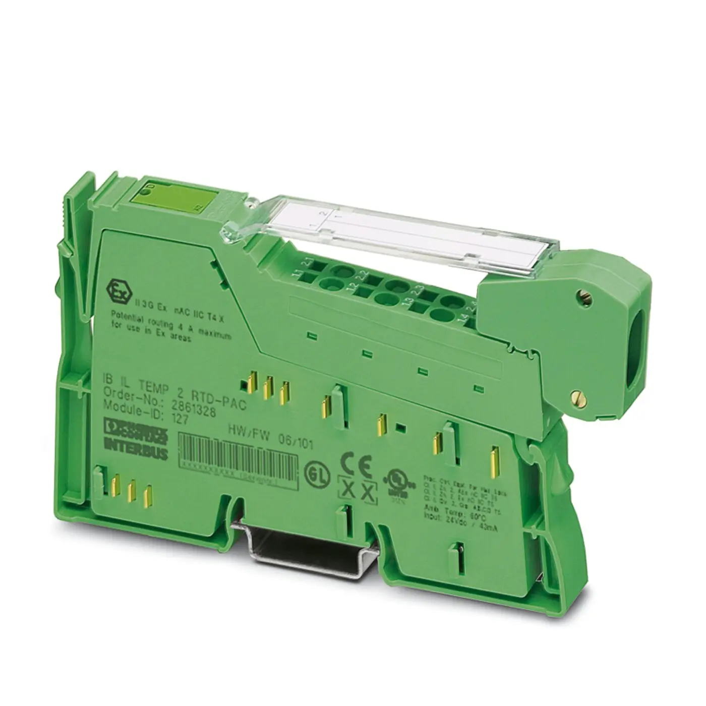 Produktfoto 1 von Phoenix Contact IB IL 24 DO 2-2A-PAC Digitales E/A-Modul Digital Eingang  Digital Ausgang 7,5 V DC