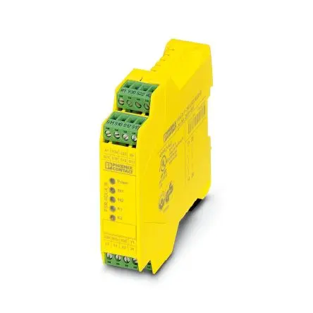 Produktfoto 1 von Phoenix Contact PSR-SCP Sicherheitsrelais 24V dc, 2 Sicherheitskontakte, 2 Hilfsschalter IEC 60664-1 SIL IEC 61508