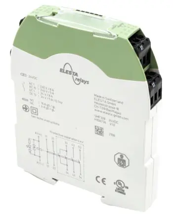 Produktfoto 1 von Elesta DIN-Hutschiene SMF5 Zwangsgeführte Relais, Spule 12V dc / 1.2 W, 6-polig / 8A, 2 Öffner/3 Schließer