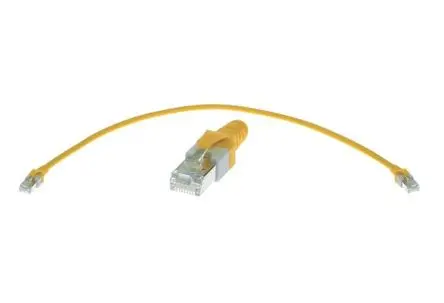 Produktfoto 1 von HARTING RJ-45 Cat5e Cat.5e Netzwerkkabel, 3 m, Gelb, A Gerade Stecker, B Gerade Stecker SF/UTP, Polyurethan