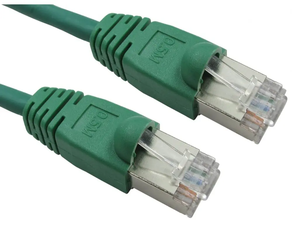 Produktfoto 1 von RS PRO Kat. 6 Ethernet-Kabel, 15 m, Grün FTP Stecker, A RJ45 Stecker, B RJ45, Raucharm halogenfrei
