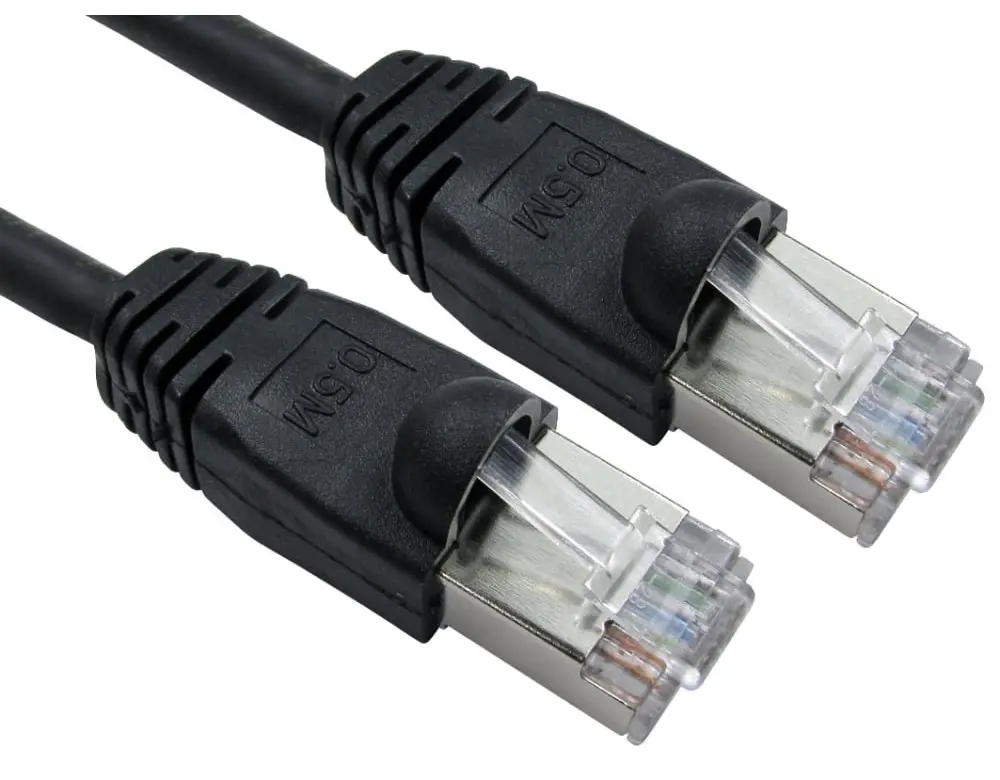Produktfoto 1 von RS PRO Kat. 6 Ethernet-Kabel, 30 m, Schwarz FTP Stecker, A RJ45 Stecker, B RJ45, Raucharm halogenfrei
