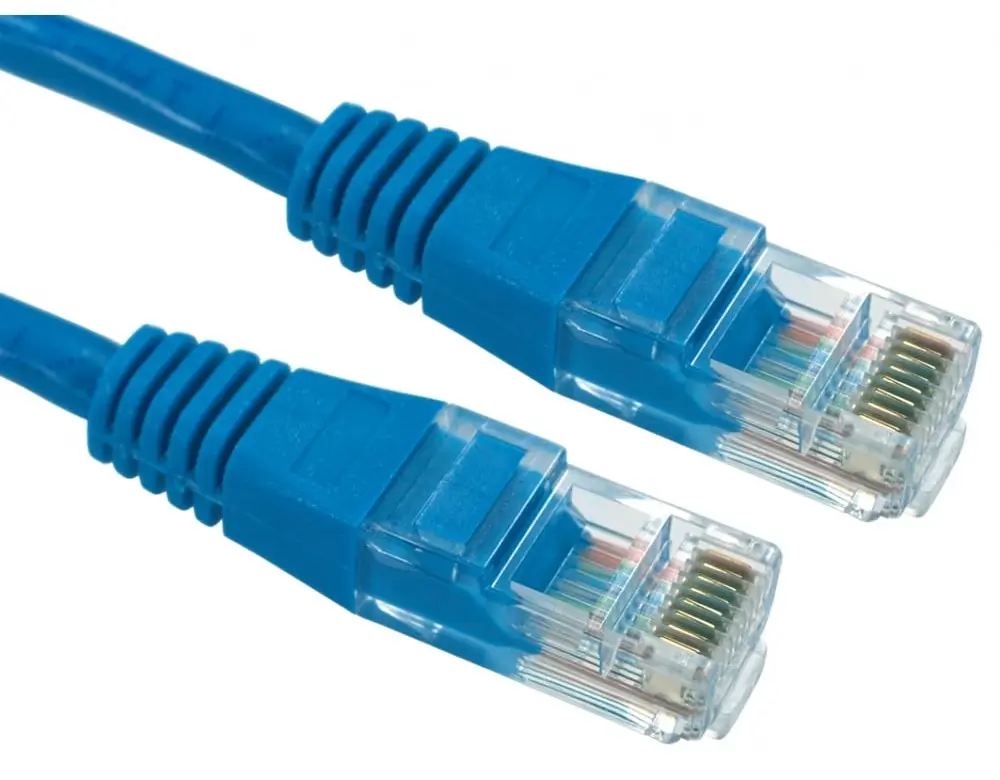 Produktfoto 1 von RS PRO Cat5e Ethernet-Kabel, 20 m, Blau UTP Stecker, A RJ45 Stecker, B RJ45, Polyvinylchlorid