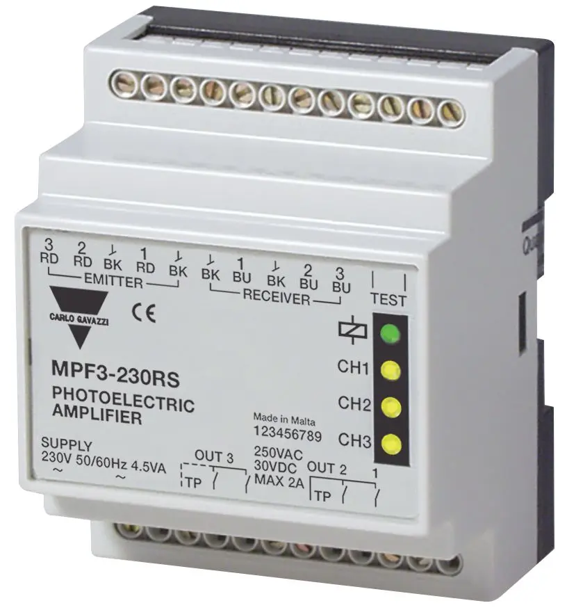 Produktfoto 1 von Carlo Gavazzi Kubisch Optischer Sensor, Relais Ausgang