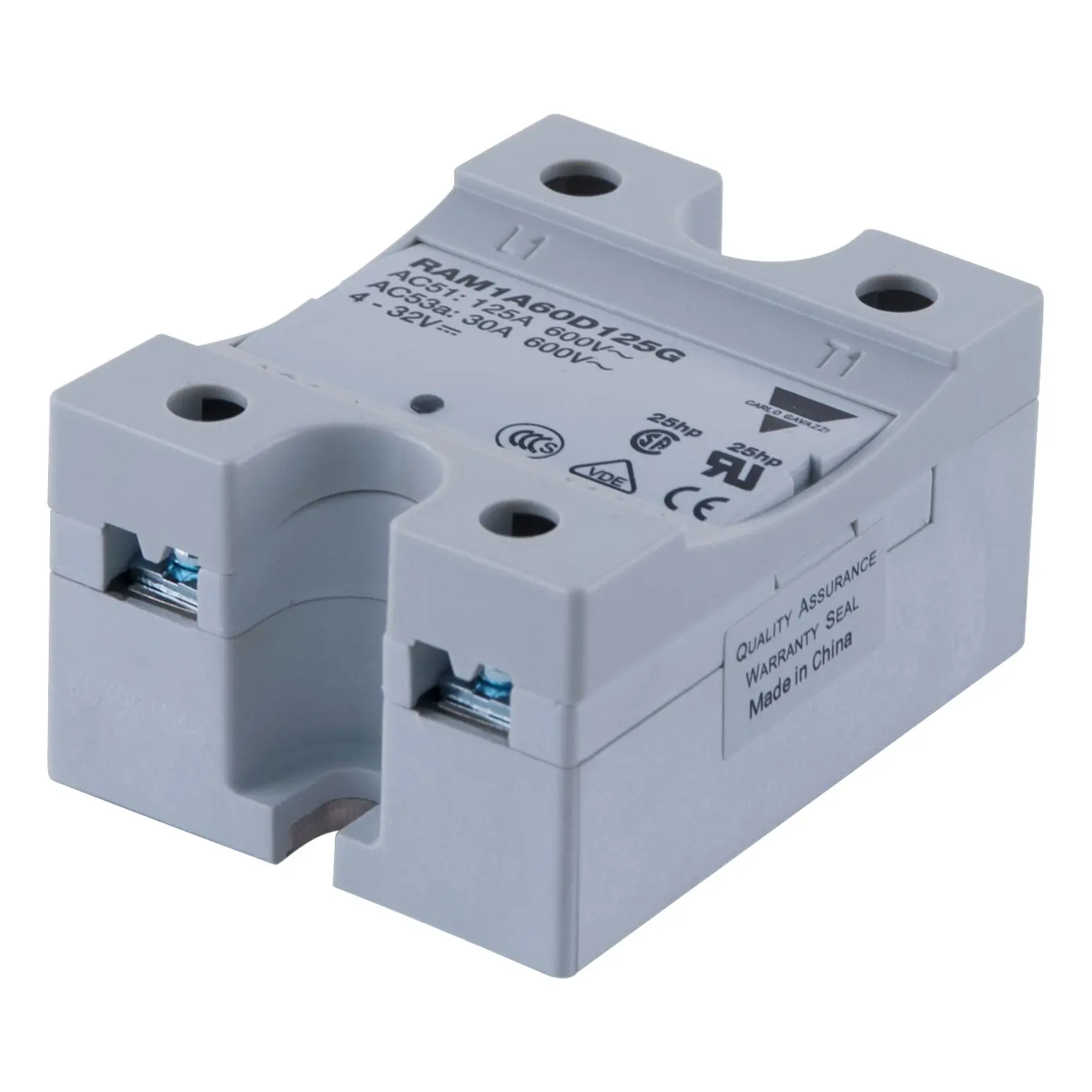Carlo Gavazzi RAM1A60D Tafelmontage Halbleiterrelais 660 V / 25 A AC