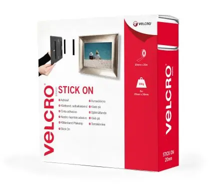 Produktfoto 1 von Velcro Klettband, 20mm x 25 m, Schwarz
