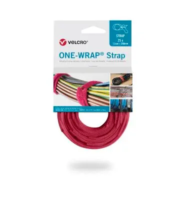 Produktfoto 1 von Velcro Druckverschluss, 13mm x 200 mm, Rot