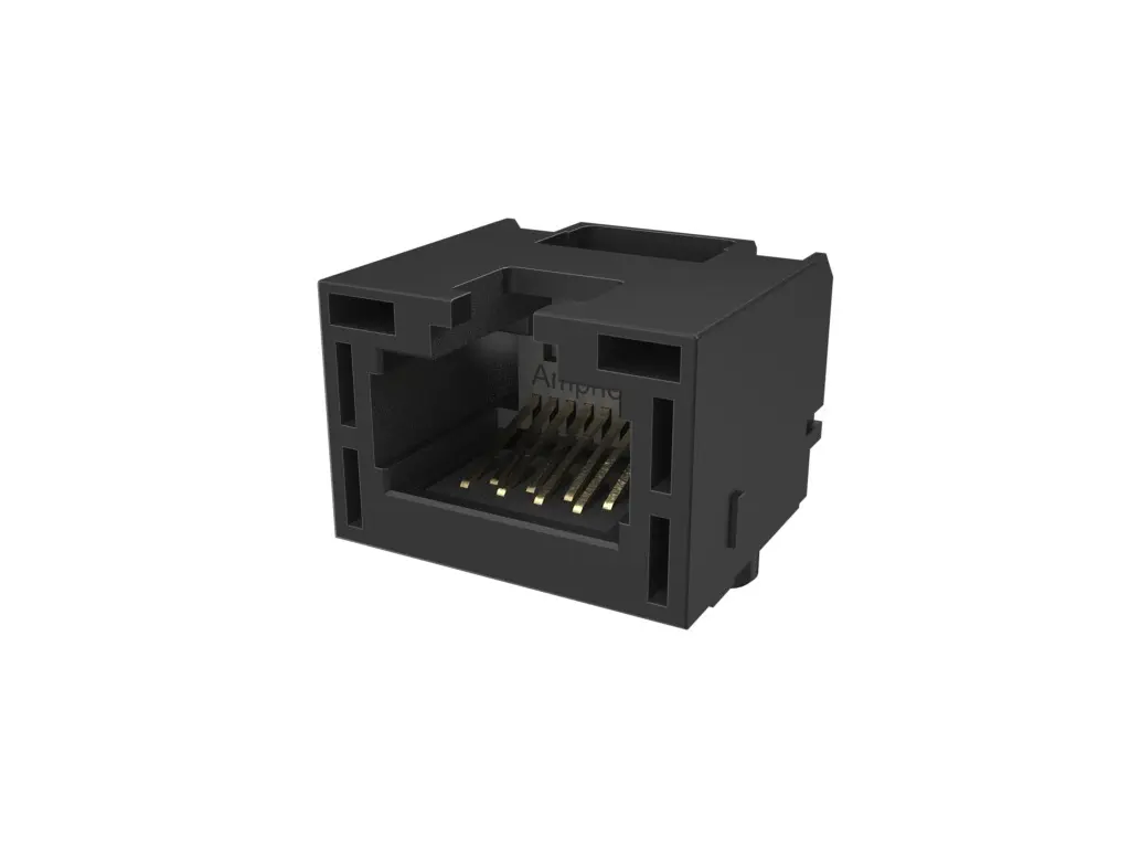 Produktfoto 1 von Amphenol Communications Solutions RJE3B18804 Buchse Kat. 6 Ethernet-Steckverbinder, 1-Port 8-polig Ungeschirmt