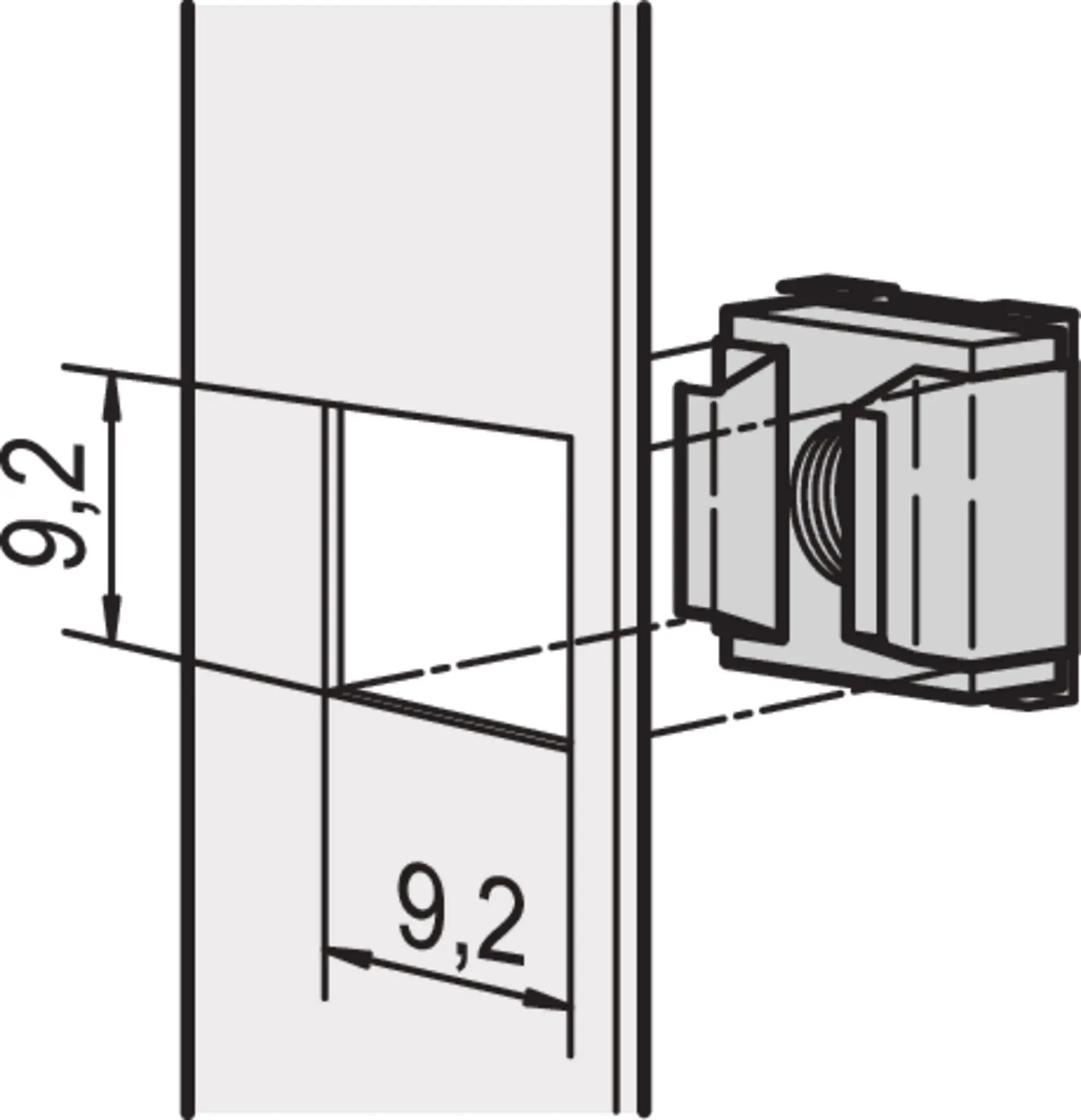 Produktfoto 1 von nVent SCHROFF 21100 Käfigmutter-Set, Gegenmutter für Frontplatten, Stahl, M4, 50 Per Pack Stück