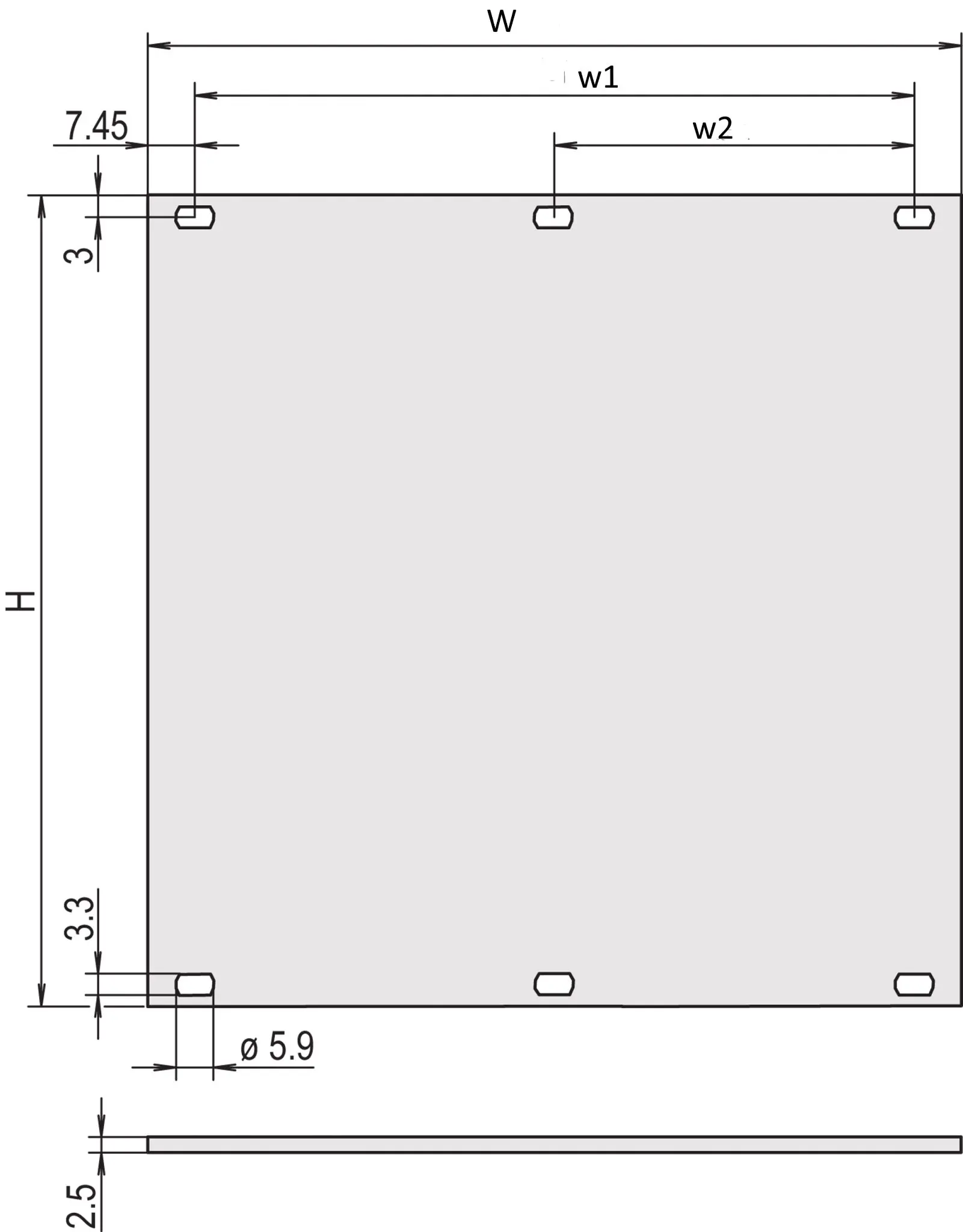 Produktfoto 1 von nVent SCHROFF Aluminium Frontplatte 6 U x 84 HP Belüftet, Weiß Ungeschirmt 426.4 mm 426.4 mm