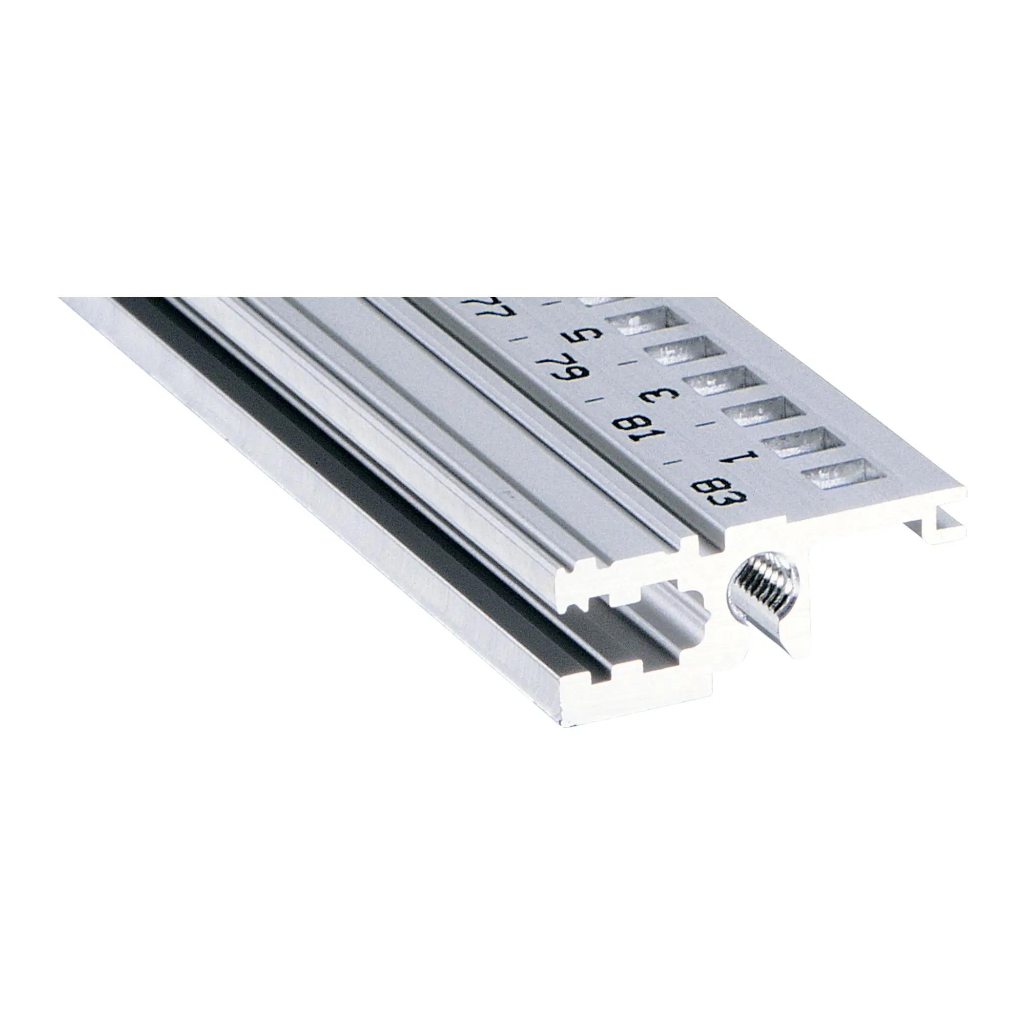 Produktfoto 1 von nVent SCHROFF 34560 Schiene, Schiene 10 mm, Aluminium, M4 431.8 mm, 1 Per Pack Stück 25.5 mm