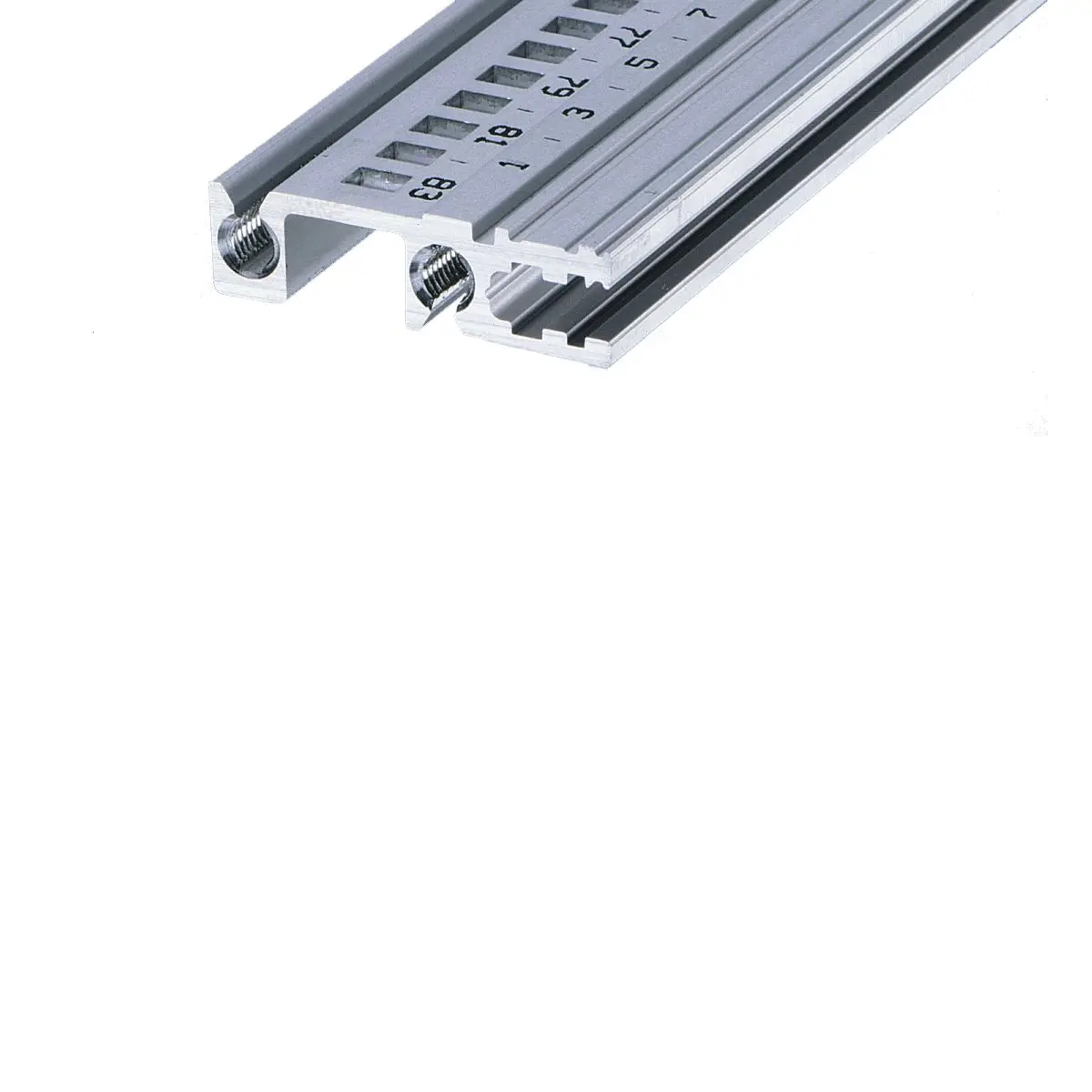 nVent SCHROFF 34560 Schiene, Schiene 9 mm, Aluminium, M4 218.44 mm, 1 Per Pack Stück 30.5 mm