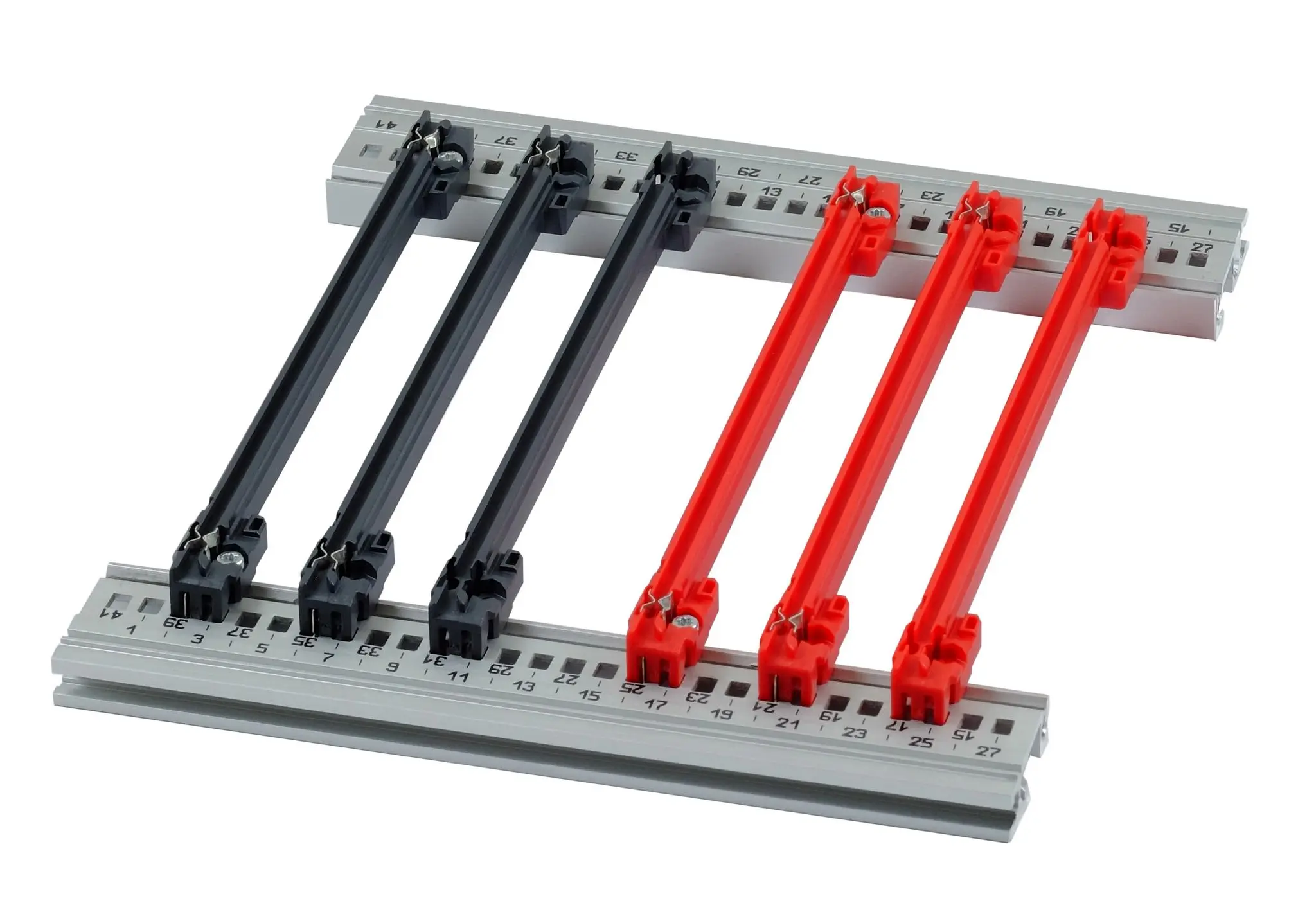 Produktfoto 1 von nVent SCHROFF Führungsschiene, Polycarbonat, 2456, 2 mm breit, 160 mm hoch, 160 mm tief