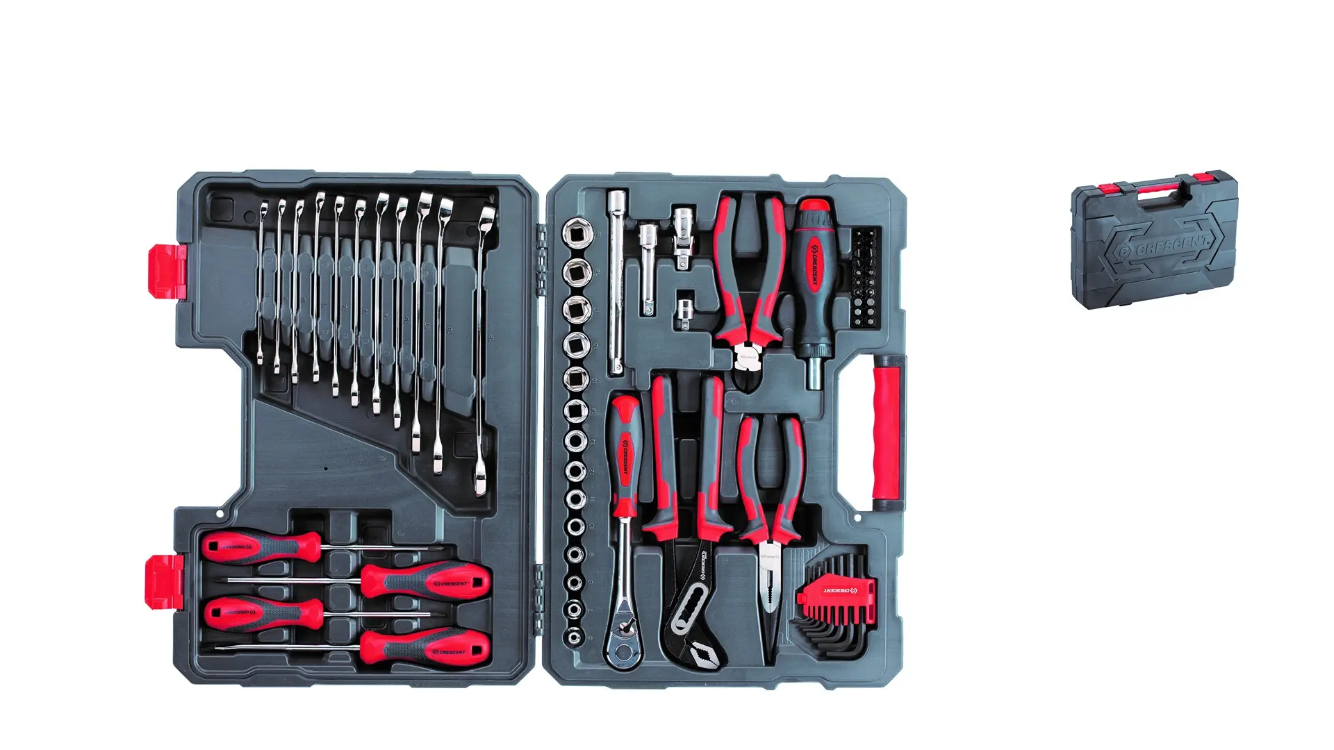 Produktfoto 1 von Crescent Professionelles Antriebs-Werkzeugset Werkzeugsatz, Tasche 69-teilig