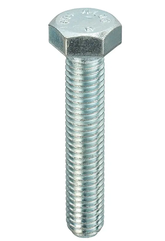 Produktfoto 1 von RS PRO M10 x 30 mm Sechskantschraube, Stahl Glanzzink, DIN 933