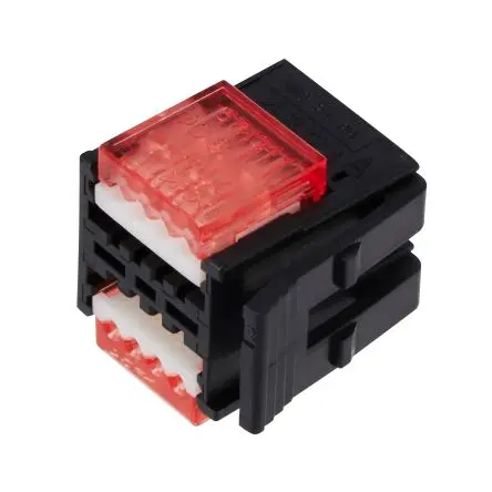 Produktfoto 1 von 3M 371 Kupferlegierung Thermoplast Anschlussstecker 3A Schwarz 4-polig IDC, Raster 2 mm 20AWG, 26 AWG