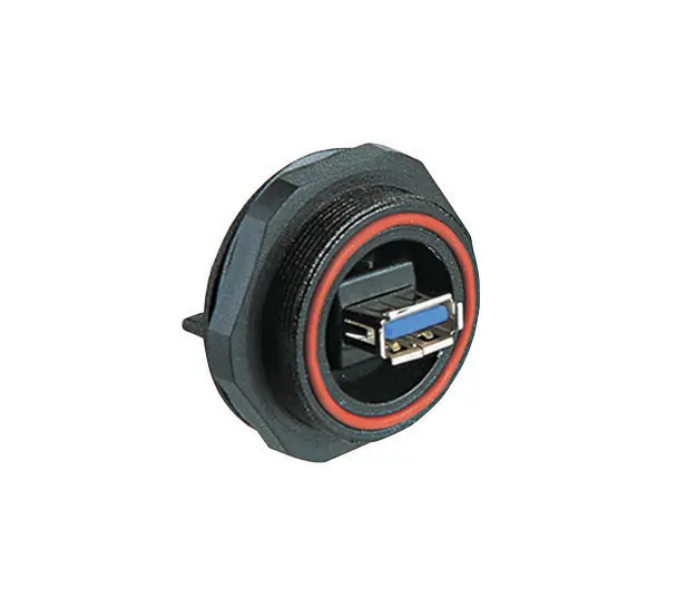 Produktfoto 1 von Bulgin, Gerade Standard Buccaneer - USB USB-Steckverbinder Buchse USB Typ A 1, Panel USB 3.0 IP68