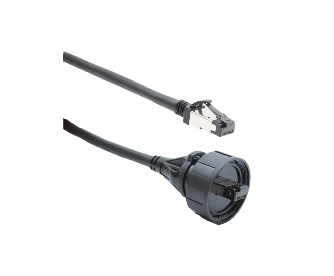 Produktfoto 1 von Bulgin Standard Buccaneer - Ethernet Cat8 Ethernet-Kabel, 3 m, Schwarz Abgeschirmt, Polyvinylchlorid