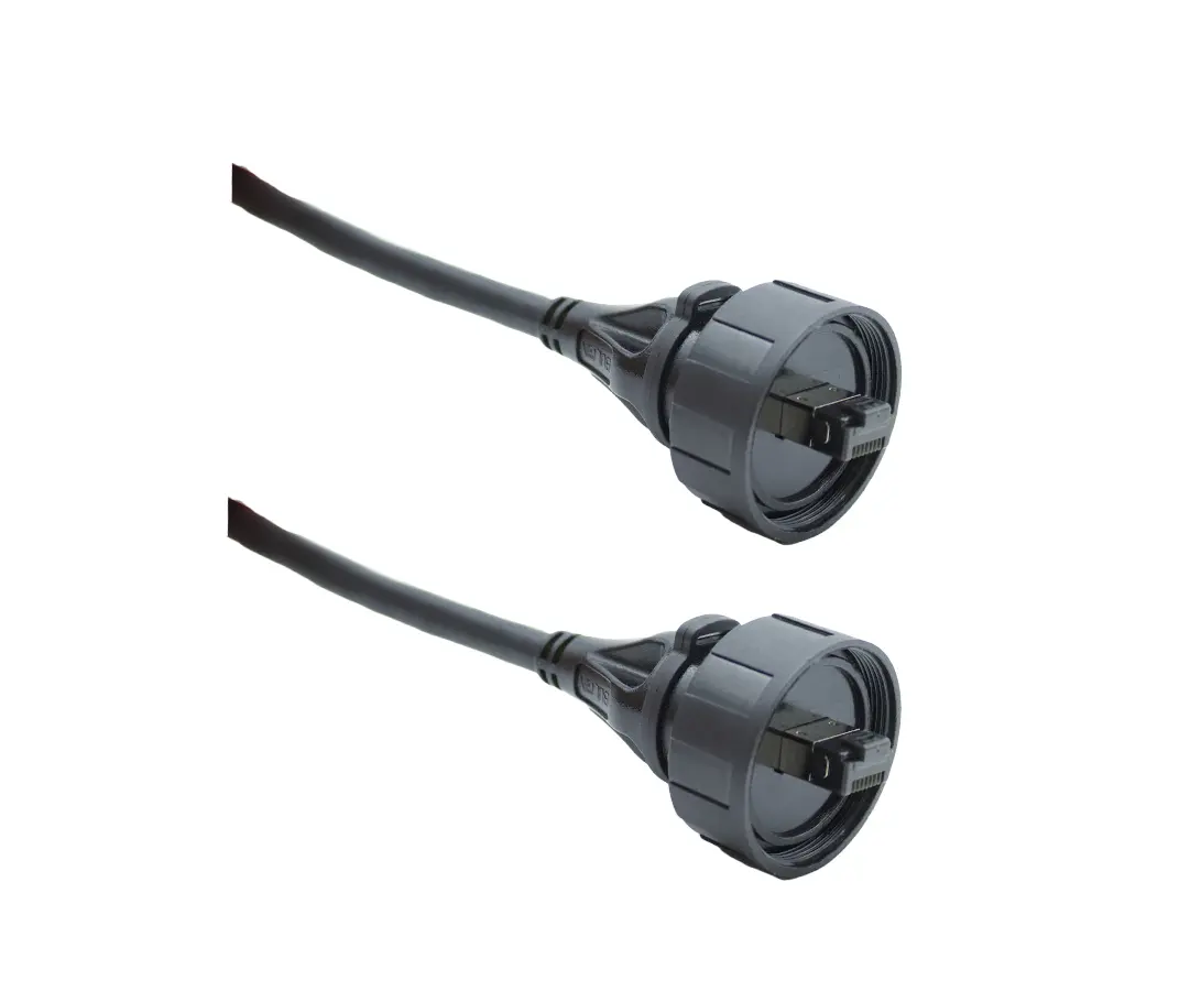 Produktfoto 1 von Bulgin Standard Buccaneer - Ethernet Cat8 Ethernet-Kabel, 3 m, Schwarz Abgeschirmt, Polyvinylchlorid