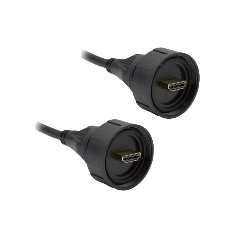 Produktfoto 1 von Bulgin Standard Buccaneer - HDMI HDMI-Kabel A HDMI Stecker B HDMI Stecker Ultra-Hochgeschwindigkeit 8K max., 2m, Schwarz