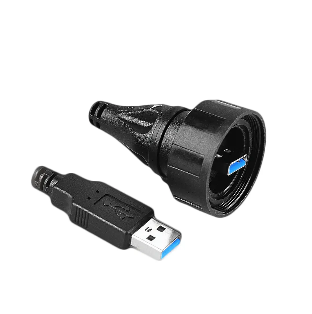 Produktfoto 1 von Bulgin Standard Buccaneer - USB USB-Kabel, USBA / USBA, 3m USB 3.0 Schwarz