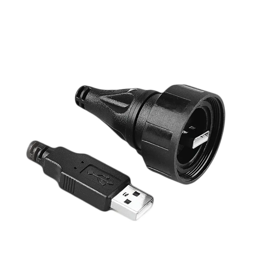 Produktfoto 1 von Bulgin Standard Buccaneer - USB USB-Kabel, USBA / USBA, 2m USB 2.0 Schwarz