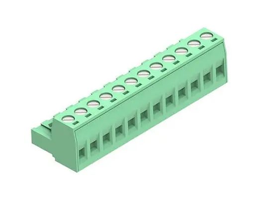 Produktfoto 1 von Molex 39530 Steckbarer Klemmenblock Steckverbinder 12-Kontakte 5.08mm-Raster Horizontal