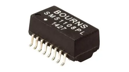 Bourns LAN-Ethernet-Transformator -1.2dB, L. 12.8 mm T. 12.8 mm