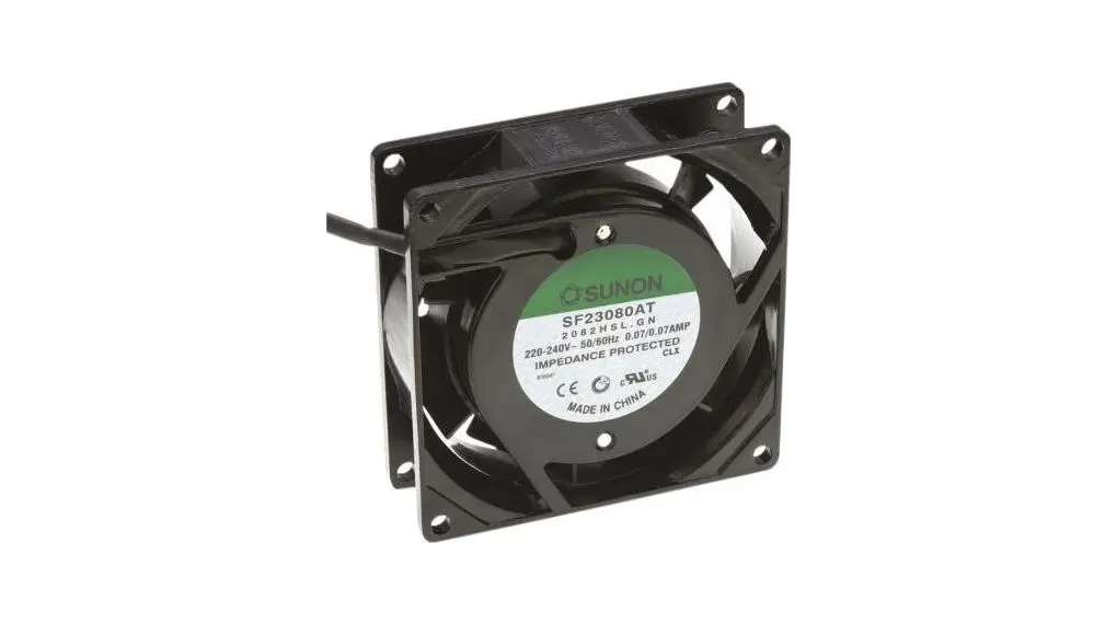 Produktfoto 1 von Sunon ac-Axiallüfter, 185  → 245 V ac, 80 x 80 x 25mm, 35.6m³/h