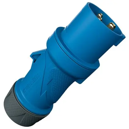 Produktfoto 1 von MENNEKES PowerTOP Xtra Anschluss Blau 3P, 230V Gerade IP54 16A