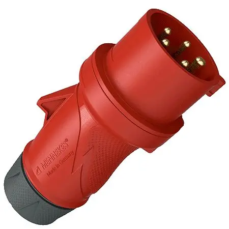 MENNEKES PowerTOP Xtra Steckverbinder Stecker Rot 5P, 400 V / 32A IP54