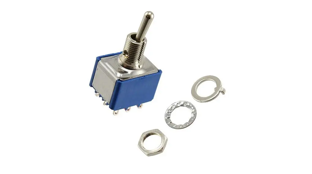 Produktfoto 1 von APEM Panel Kippschalter 3-poliger Schließer, Ein-Ein, 125 V ac, 6A, Lötöse