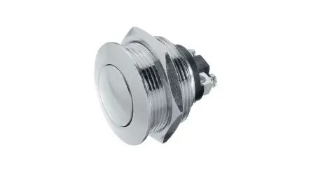 Produktfoto 1 von APEM AV Druckschalter Tastend Panel Ø 22 mm, SPST / 5A 250 V ac, IP65, IP69K
