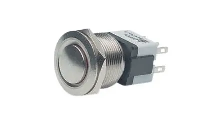 Produktfoto 1 von APEM AV Druckschalter Tastend Panel Ø 22 mm, SPST / 4A 12 V dc, IP65, IP69K