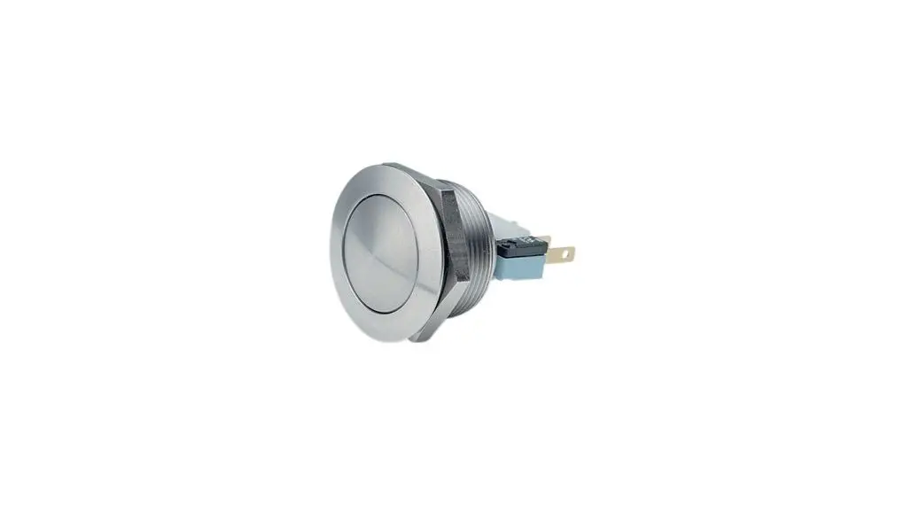 Produktfoto 1 von APEM AV Druckschalter Tastend Panel Ø 24.2 mm, 1 Schließer/1 Öffner / 5 A 250 V ac, IP65