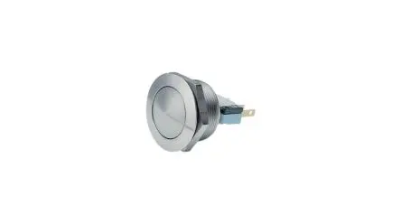 Produktfoto 1 von APEM AV Druckschalter Tastend Panel Ø 24.2 mm, 1 Schließer/1 Öffner / 5A 250 V ac, IP65