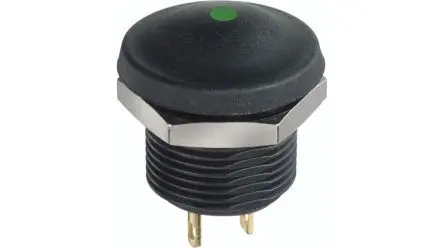 Produktfoto 1 von APEM IX Druckschalter Grün Tastend Panel / 100mA 28 V dc, IP67, IP69K